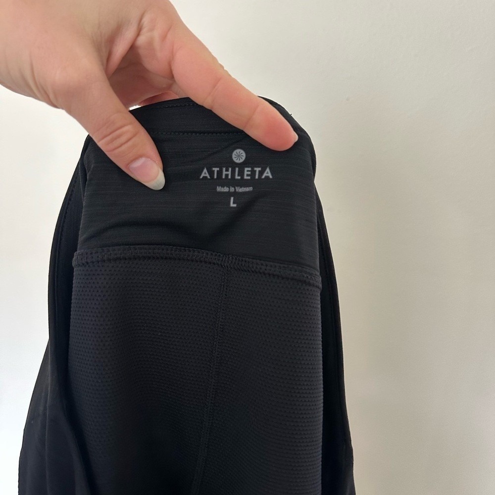 ATHLETA Preppy Athletic Size Large Tiered Swagger Black Drawstring Tennis Skort - Picture 7 of 10